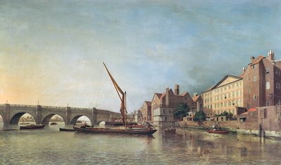Westminster Bridge in 1747 by Samuel Scott